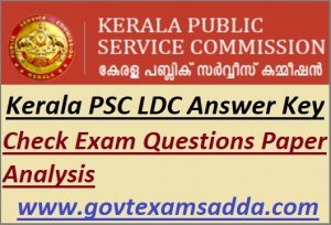 Kerala PSC LDC Question Paper Solution