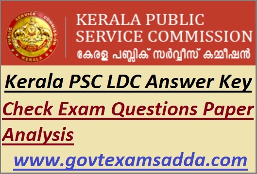 KPSC LDC Question Paper Solution