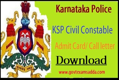 Karnataka Police Admit Card 2022