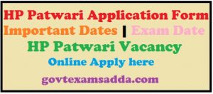 HP Patwari Application Form