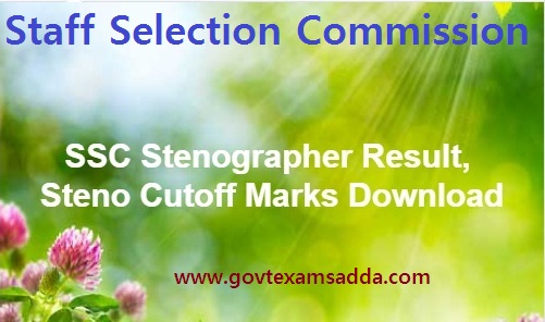 SSC Stenographer Result 2022