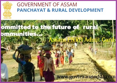 Panchayat & Rural Development Assam Admit Card 2022