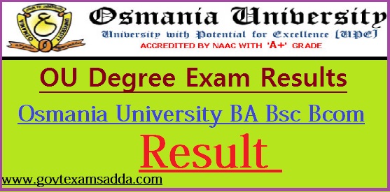 Osmania University Degree Result 2023