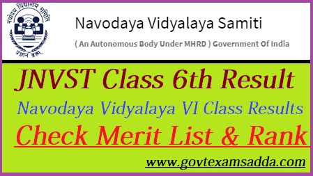 Navodaya Vidyalaya 6th Class Result 2023