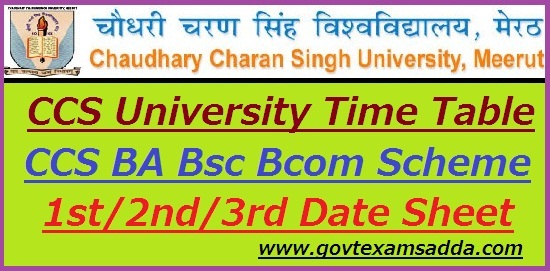 CCS University Time Table 2023