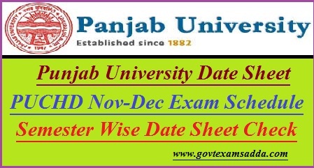 Punjab University Date Sheet 2023