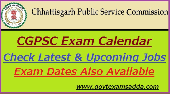CGPSC Exam Calendar 2022-23