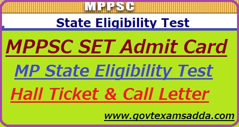 MPPSC SET Admit Card 2023