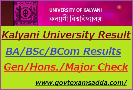 Kalyani University Result 2022