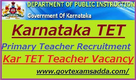 Karnataka TET Primary Teacher Recruitment 2023