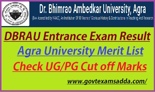 Agra University Entrance Exam Result 2023