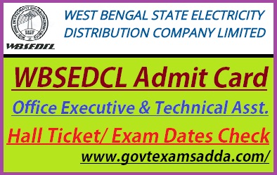 WBSEDCL Admit Card 2022