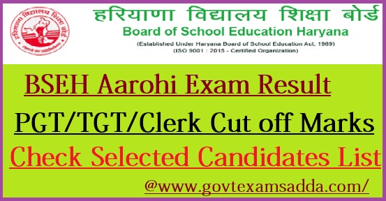 BSEH Aarohi School Result 2023