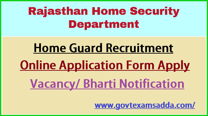 Rajasthan Home Guard Recruitment 2023