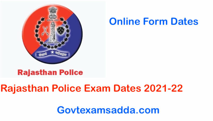 Rajasthan Police Exam Date 2021