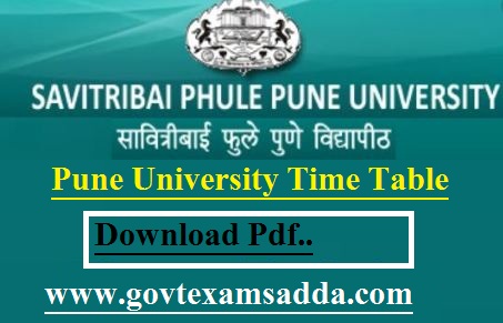 Pune University Time Table 2023
