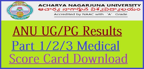 Acharaya Nagarjuna University Result 2023