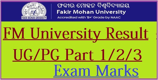 Fakir Mohan University Result 2023