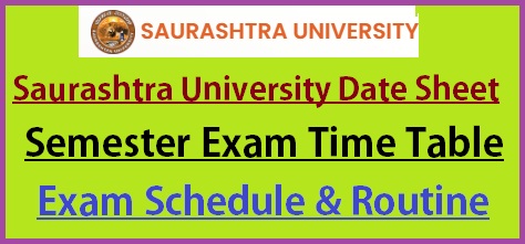 Saurashtra University Time Table 2023