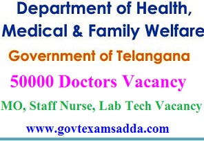 Telangana 50000 Doctors Recruitment 2021