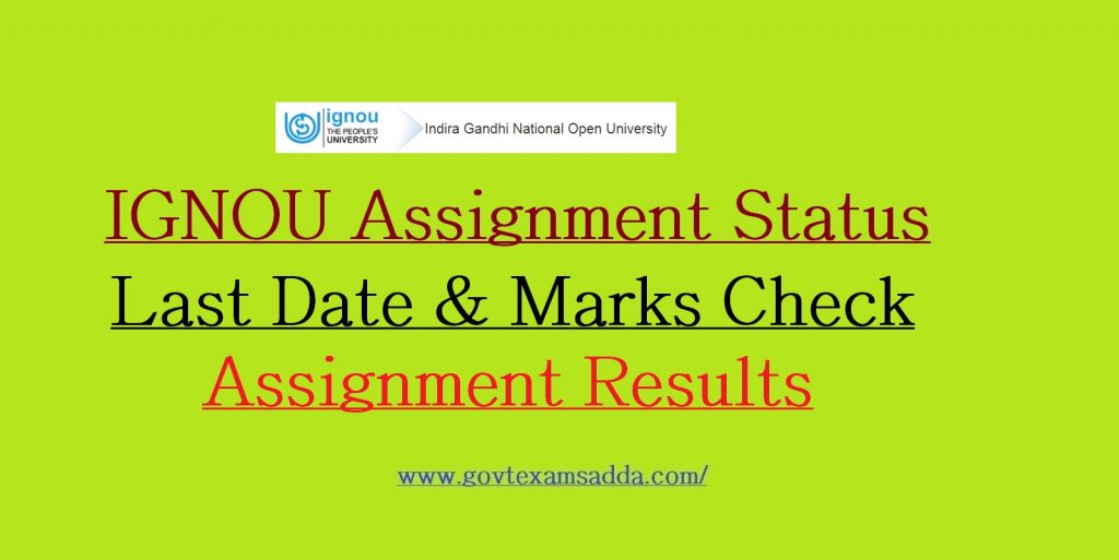 IGNOU Assignment Submission Online Status 2022