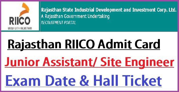 Rajasthan RIICO Admit Card 2021-22