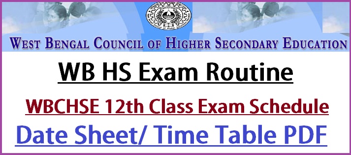 WB HS Exam Routine 2023