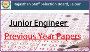RSMSSB Junior Engineer Previous Year Question Papers 2022