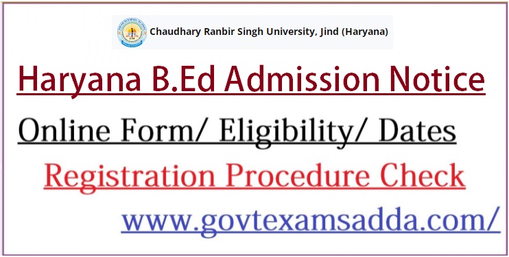 Haryana B.Ed Admission 2023-24