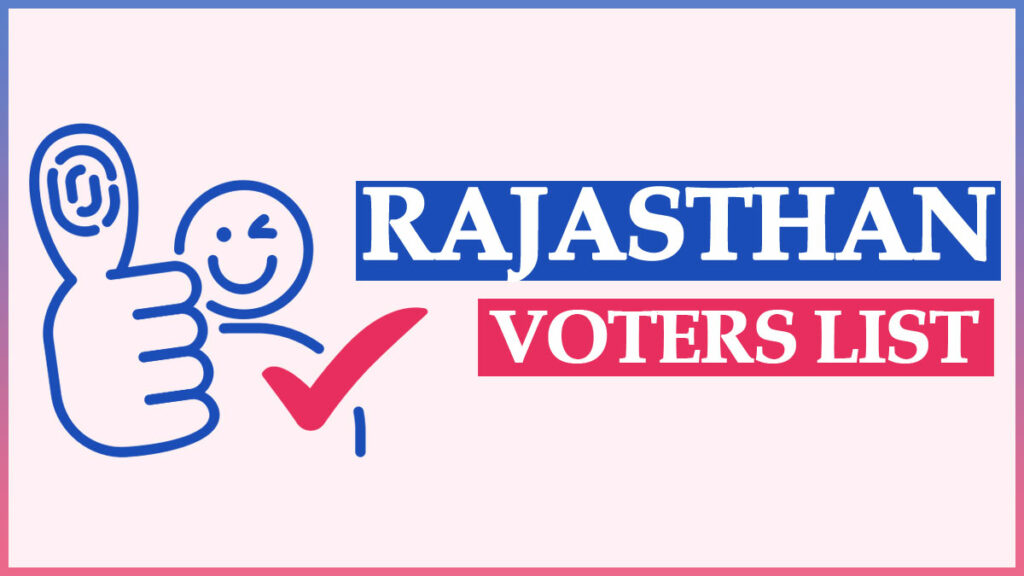 rajasthan voter list 2023